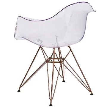 Stylish Flash Furniture Allure Transparent Side Chair