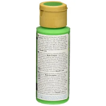 DecoArt Festive Green Gloss Enamel Paint, 2 Fl Oz