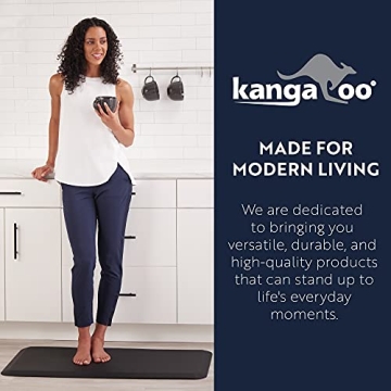 KANGAROO Ergonomic Anti-Fatigue Kitchen Mat for Comfort