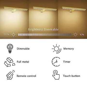 Rechargeable 16-Inch Picture Light with Remote Control
