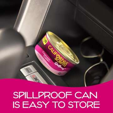 California Scents Can Air Freshener and Odor Neutralizer, Set of 12 Spillproof Cans for Home and Car, Coronado Cherry, 1.5 Oz Each, Pack of 12 (Packaging May Vary)