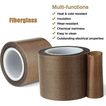 Durable Teflon Fabric Tape for Vacuum Sealers and More
