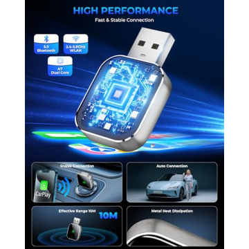 Mini CarPlay Wireless Adapter for Easy iPhone Connectivity