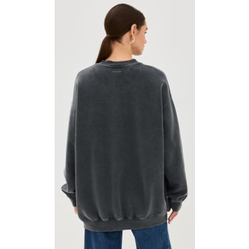ANINE BING Tyler Sweatshirt in Washed Black for Women