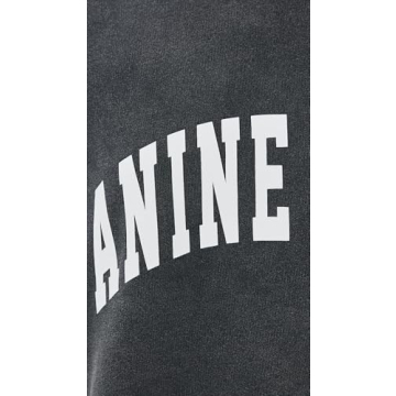 ANINE BING Tyler Sweatshirt in Washed Black for Women