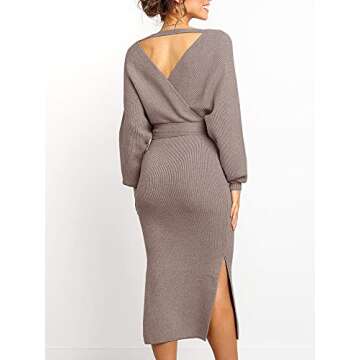 Elegant Chang Yun Women's Long Maxi Sweater Dress