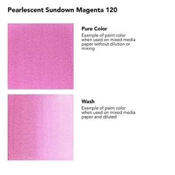 Daler-Rowney FW Pearlescent Acrylic Ink Bottle Sundown Magenta - Acrylic Drawing Ink for Artists and...
