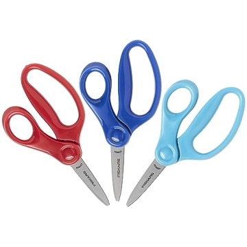 Fiskars 5" Pointed-Tip Scissors for Kids 4-7