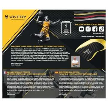 VKTRY Gold Performance Insoles for Enhanced Sports