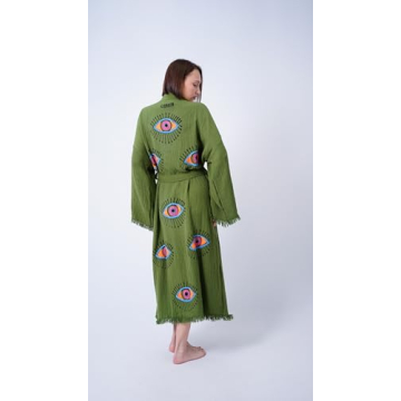 Bodho Handmade Boho Kimono Organic Cotton Beachwear Cover-Up