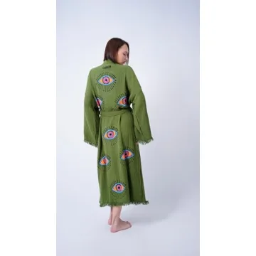 Bodho Handmade Boho Kimono Organic Cotton Beachwear Cover-Up