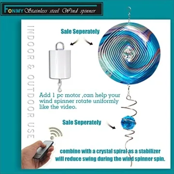 FONMY Mandala Wind Spinner - Stunning Garden Art