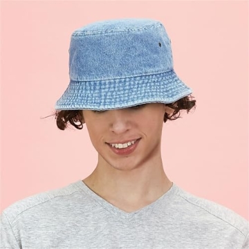Hat Depot Unisex Bucket Hat UPF 50 Packable Summer Hat