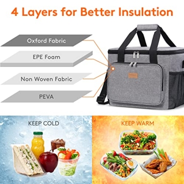 Lifewit Insulated Cooler Bag - Large Leakproof Lunch Tote