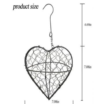 Handmade Alpaca Fiber Bird Nesting Heart - Cozy Shelter for Backyard Birds