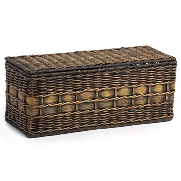 Elegant Lidded Wicker Box for Stylish Storage Solutions