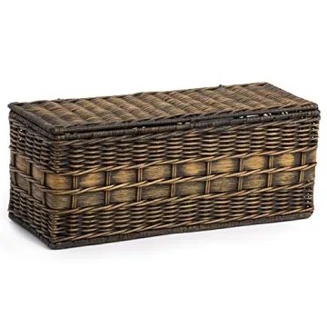 Elegant Lidded Wicker Box for Stylish Storage Solutions