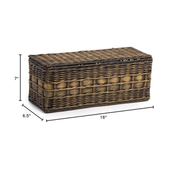 Elegant Lidded Wicker Box for Stylish Storage Solutions