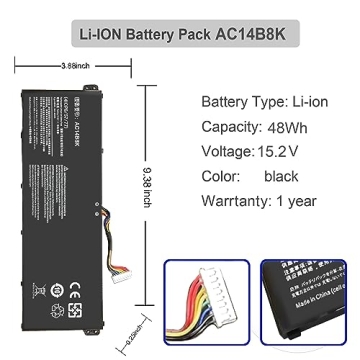 Reliable Gomarty AC14B8K Battery for Acer Nitro 5