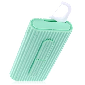 WLLHYF Portable Dental Floss Case Automatic Dental Floss Pick Organizer Case Travel Flosser Dispense...