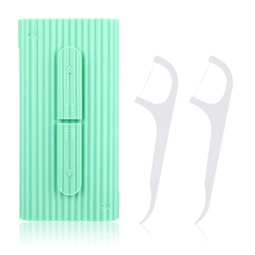 WLLHYF Portable Dental Floss Case with 10 Picks