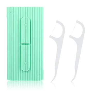 WLLHYF Portable Dental Floss Case with 10 Picks