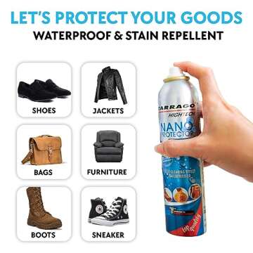 Tarrago Nano Shoe Protector Spray | Waterproof & Stain Repellent 6.5oz