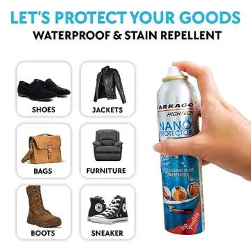 Tarrago Nano Shoe Protector Spray | Waterproof & Stain Repellent 6.5oz