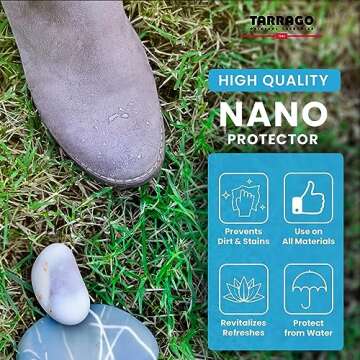 Tarrago Nano Shoe Protector Spray | Waterproof & Stain Repellent 6.5oz