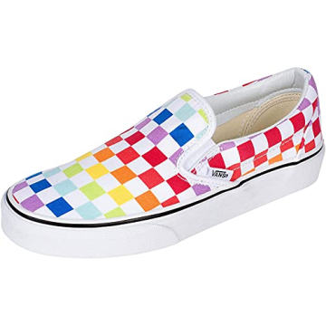 Vans Checkerboard Rainbow Slip-On Shoes for Men