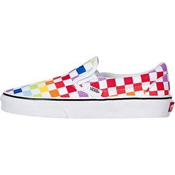 Vans Checkerboard Rainbow Slip-On Shoes for Men