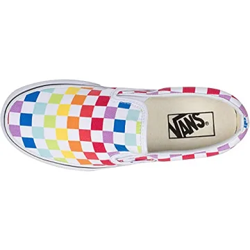 Vans Checkerboard Rainbow Slip-On Shoes for Men