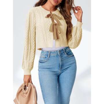 Chic Saodimallsu Womens Knit Cardigan for All Occasions