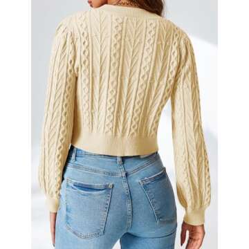 Chic Saodimallsu Womens Knit Cardigan for All Occasions