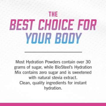 BioSteel Zero Sugar Hydration Mix, Great Tasting Hydration with 5 Essential Electrolytes, Rainbow Twist Flavor, 45 Servings per Tub