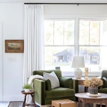 Luxurious TWOPAGES Faux Linen Darkening Curtain Panel Snow White