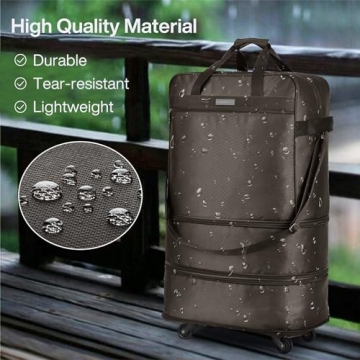 Hanke Expandable Foldable Luggage Bag with Wheels