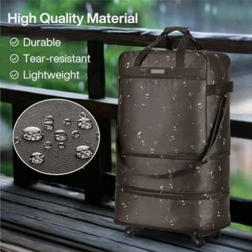 Hanke Expandable Foldable Luggage Bag with Wheels