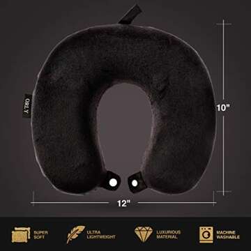 Charles Albert Memory Foam Travel Pillow for Optimal Support