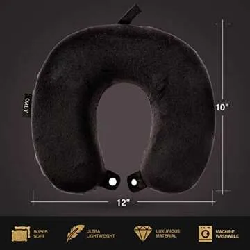 Charles Albert Memory Foam Travel Pillow for Optimal Support