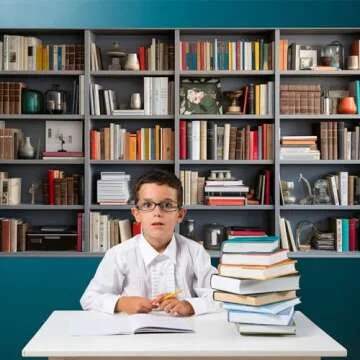 VitalCozy 8x6ft Bookshelf Backdrop Wooden Bookcase Library Photography Background Fabric Book Store Wall Backdrops for Video Call Conference Studio Photo Backgrounds Birthday Party(Classic Style)