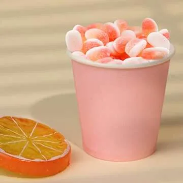 Prgery 100 Pack 3 oz Pink Paper Cups,Mouthwash Cups, Disposable Bathroom Cups,Small Paper Cups 3oz Ideal for Bathroom,Supermarket,Birthday Party,Picnic and BBQ