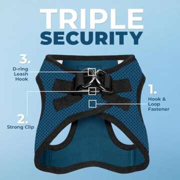 Voyager Step-In Air Dog Harness - All Weather Mesh, Reflective, No Pull Harness for Small, Medium Do...