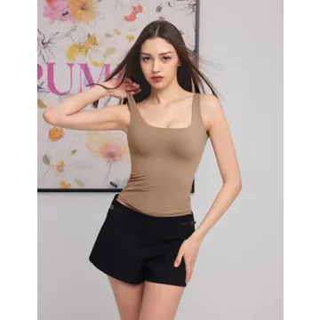PUMIEY Women's Square Neck Tank Top for All Occasions