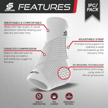 Sleeve Stars Ankle Brace for Plantar Fasciitis Relief