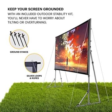 Kodak 150” Dual Projector Screen for Indoor & Outdoor Movies