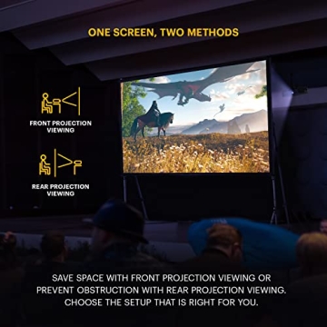 Kodak 150” Dual Projector Screen for Indoor & Outdoor Movies