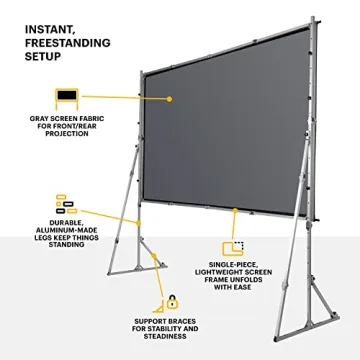 Kodak 150” Dual Projector Screen for Indoor & Outdoor Movies