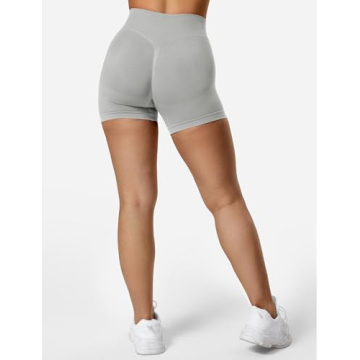 YEOREO Women Workout Shorts - Hidden Scrunch & Lift