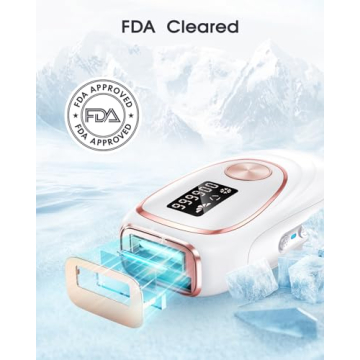 Home IPL Hair Removal Device with Cooling for Effortless Skin